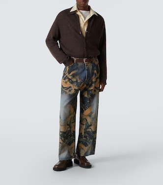 Jeans a gamba larga 2023 con stampa | Acne Studios
