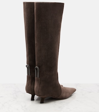 Stiefel Monili aus Veloursleder | Brunello Cucinelli
