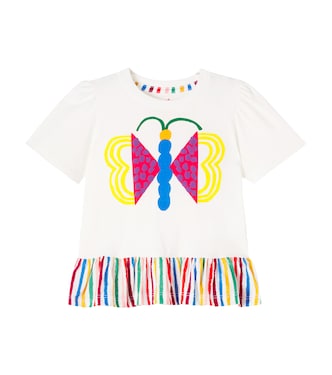 Silk Borboiris printed cotton top | Fábula