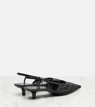Slingback-Pumps Gucci Demi mit Kristallen | Gucci