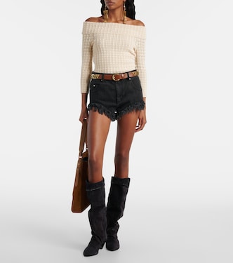 Off-Shoulder-Top Dermottega aus Häkelstrick | Isabel Marant