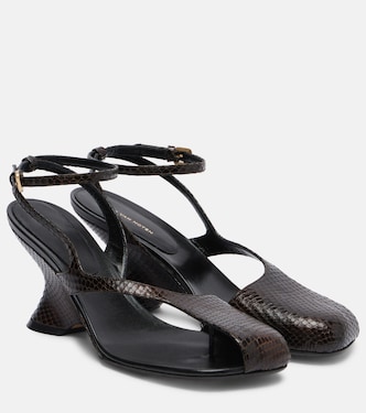 Wedge-Sandalen 75 aus Leder | Dries Van Noten