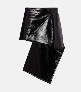 어시메트릭 바이닐 미니스커트 | Courrèges