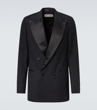 Double-breasted wool and silk suit jacket | Dries Van Noten