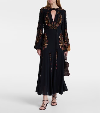 Cutout floral midi dress | Farm Rio