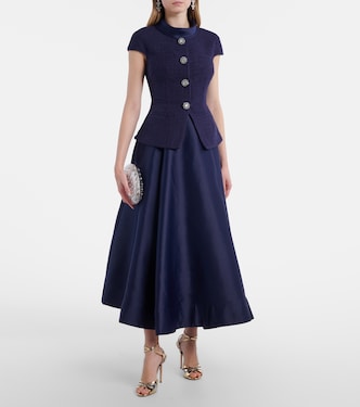 Midikleid aus Bouclé | Self-Portrait