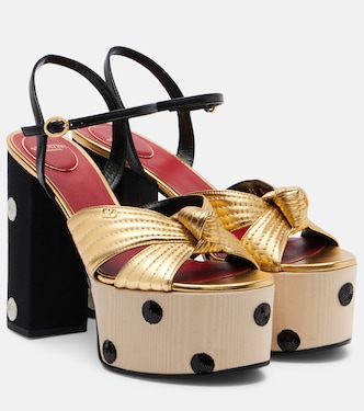 Crasher 125 polka-dot leather sandals | Valentino Garavani