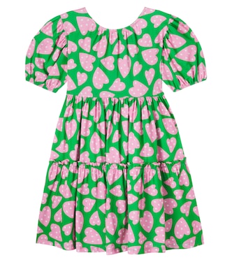 Malha Corazones tiered cotton dress | Fábula