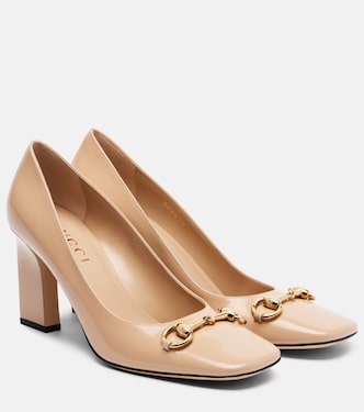Signora 85 Horsebit leather pumps | Gucci