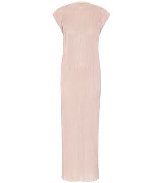 Abito lungo in jersey stretch a coste | Jil Sander