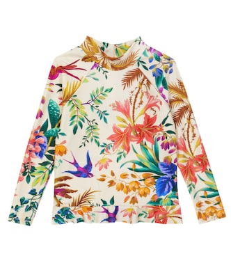 Tropicana Frill floral rashguard | Zimmermann Kids