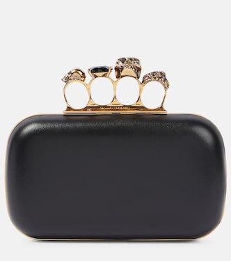 Knuckle leather clutch | McQueen