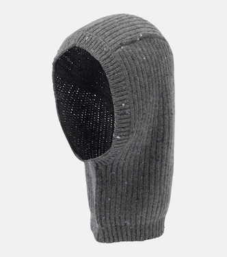 Copricapo in cashmere e seta con paillettes | Brunello Cucinelli