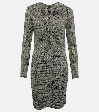 Lara printed silk-blend minidress in pink - Isabel Marant