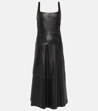 Square-neck leather dress | Vince