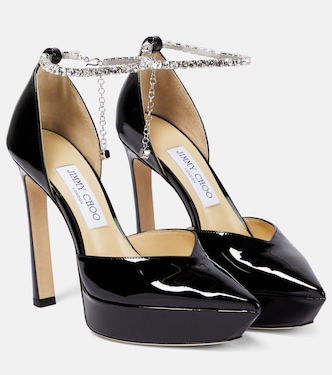 Saeda 125 embellished platform pumps | Jimmy Choo