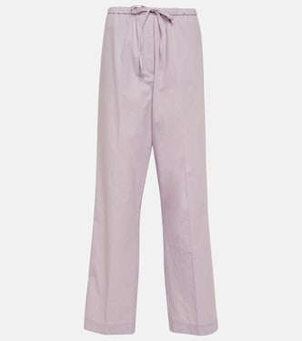 High-Rise-Hose aus einem Baumwollgemisch | Toteme