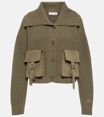 Ribbed-knit wool cardigan | Blumarine