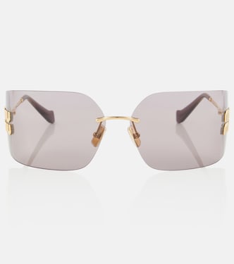 Logo square sunglasses | Miu Miu