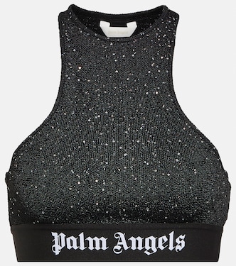 Brassière imprimée à logo | Palm Angels