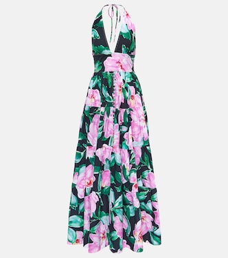 Vestido largo Celeste floral | Alexandra Miro