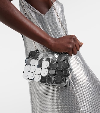 Borsa a spalla Sparkle Nano con paillettes | Rabanne