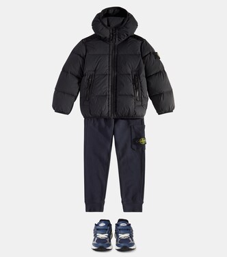 Compass down jacket | Stone Island Junior