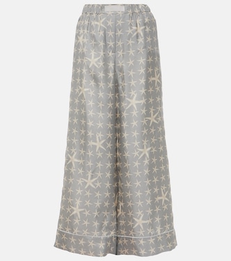 Pantalon ample Stella Marina en soie | Versace