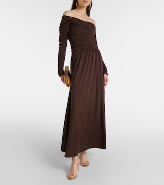 Charlotte off-shoulder jersey maxi dress | Altuzarra