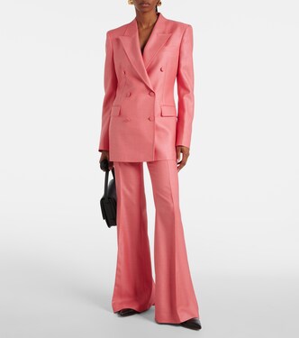 Rhein high-rise silk and wool flared pants | Gabriela Hearst