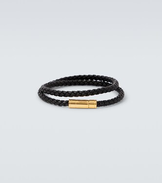 Bracciale in pelle con logo | Tom Ford