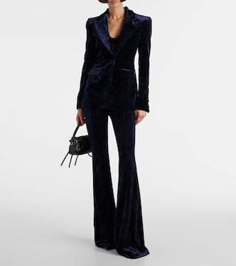 Velvet flared pants | Alex Perry