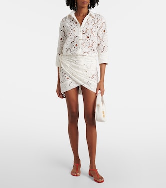 Camicia White Sun in cotone sangallo | Farm Rio