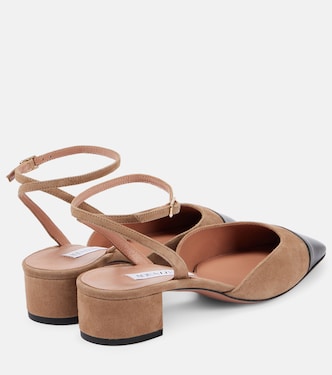 Pumps French Flirt 35 in suede con pelle | Aquazzura