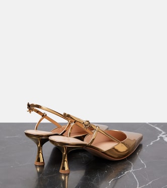 Slingback-Pumps Ascent 55 aus Metallic-Leder | Gianvito Rossi