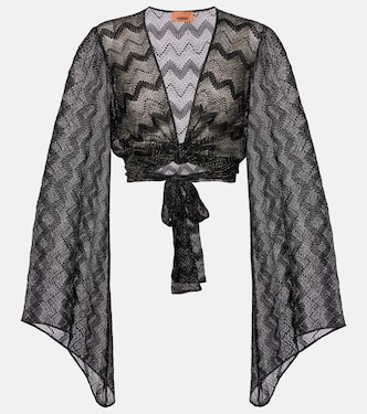 Cropped-Top aus Häkelstrick | Missoni