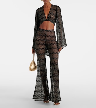 Cropped-Top aus Häkelstrick | Missoni