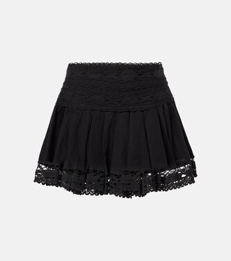Violana embroidered linen and cotton miniskirt | Marant Etoile