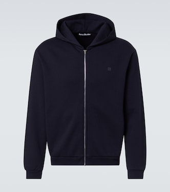Face cotton jersey hoodie | Acne Studios