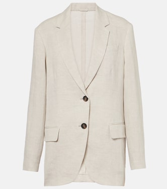 Blazer aus einem Leinengemisch | Brunello Cucinelli
