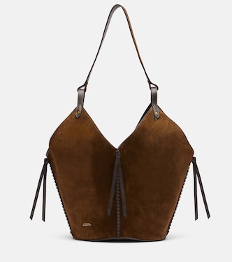 Schultertasche Tampa Medium aus Veloursleder | Isabel Marant