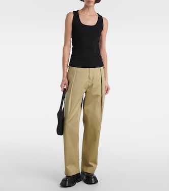 Top en mezcla de algodón fruncido | Burberry