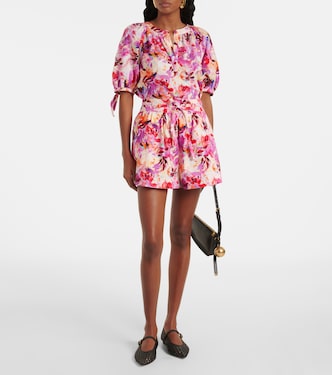 Shorts Rowan in cotone con stampa | Ulla Johnson