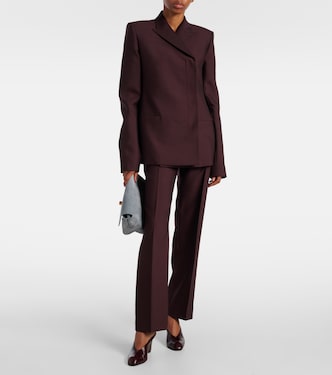 Callen wool and silk straight pants | Khaite