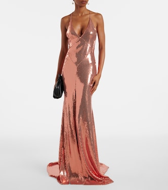 Robe longue à sequins | Alex Perry