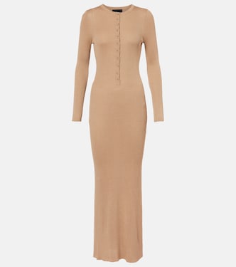 Ribbed-knit silk maxi dress | Nili Lotan