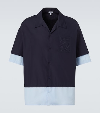 Camicia bowling Anagram in popeline di cotone | Loewe