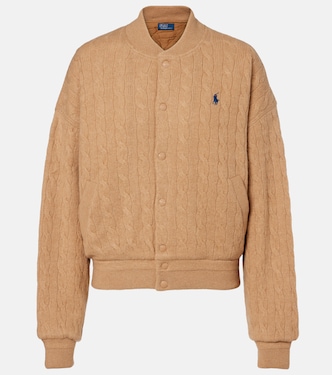 Chaqueta bomber trenzada de lana y cachemir | Polo Ralph Lauren
