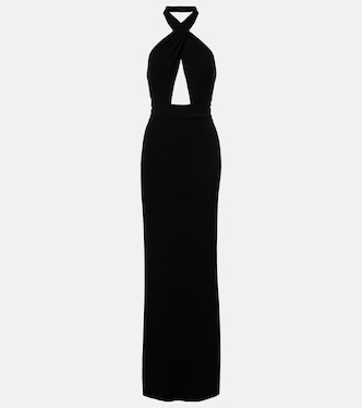 Lita cutout halterneck jersey gown | Nili Lotan