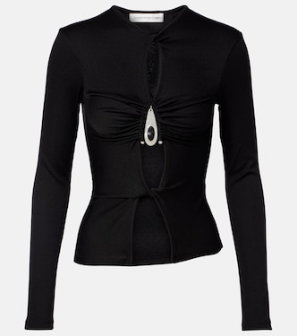 Cutout ribbed-knit top | Christopher Esber